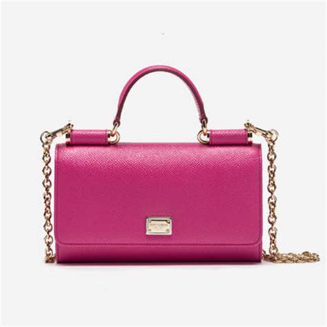 dolce gabbana min von bag in dauphine leather|Small dauphine leather Sicily bag .